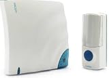 Avidsen - Kit carillon sans fil port�e 80m blanc et bleu avec bouton d'appel