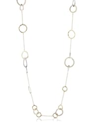Anna Beck Designs "Bali" Multi Ring 18k Gold-Plated Necklace, 40"
