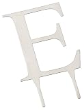 Weddingstar 3 Inch H Brushed Silver Monogram - Letter E
