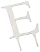 Weddingstar 3 Inch H Brushed Silver Monogram - Letter "E"