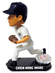 New York Yankees Chien-Ming Wang Forever Collectibles Blatinum Bobble Head