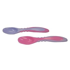 Tommee Tippee 8 Feeding Spoons Pink & Purple