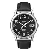 Timex #T2N370 Men's Easy Reader Leather Dress Strap Indiglo Watch