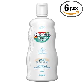 Huggies Natural Care Baby Wash, 15-Ounce Bottle (Pack of 6)