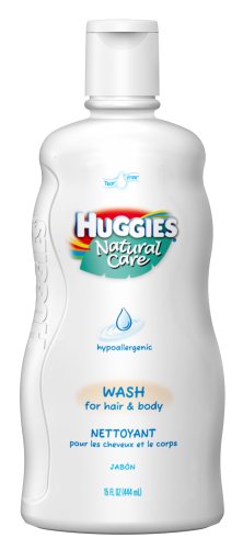 Huggies Natural Care Baby Wash, 15-Ounce Bottle (Pack of 6)
