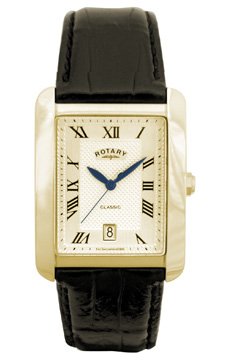 Rotary CGS000709 Gold Plated Rectangular Case Watch