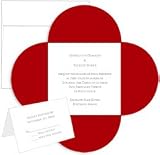 Red Petals Wedding Invitation Kit (10 Pack) 31kmND157IL. SL160 Red Petals Wedding Invitation Kit (10 Pack)