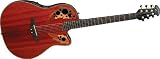 Ovation Celebrity Deluxe Super Shallow Padauk Acoustic-Electric Guitar, Padauk