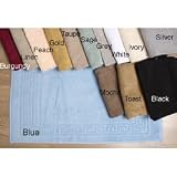 Egyptian Cotton Bath Mats Color Gold (Set of 2)