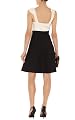 Full Skirted Colorblock Dress