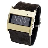 Nike Oregon Series Square Digital Leather Camo Watch - Black Spin - WA0052-090 by Nike