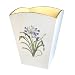 Kitchen & Housewares : Square Waste Paper Basket Agapanthus Pearl