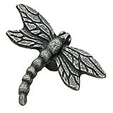 2 1/4 x 1 3/4 Vibra Pewter Dragonfly Knob