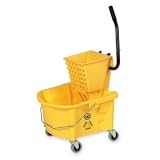 GJO60466 - Mop Bucket Wringer Combo, four 3 inch Casters, 26 qt., Yellow