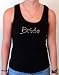 Bride and Bride to Be Rhinestone Tank Tops. Perfect for All of Those Pre-wedding Parties and Events. Available also for Bridesmaids, Maid, Matron of Honor, Mothers of the Bride and Groom, Just Married. 5 Sizes and 4 Colors
