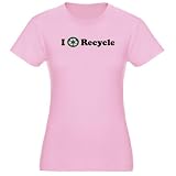 I Recycle Love Jr. Jersey T-Shirt by CafePress