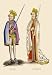 King John and King Henry 1st - 12x18 Framed Print in Gold Frame (17x23 finished) Image