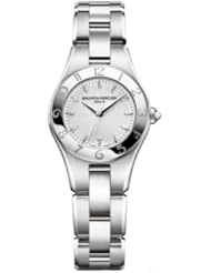Baume & Mercier Womens 10009 Linea Silver Dial Stainless Steel Watch