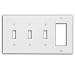 Leviton P326-W 4-Gang 3-Toggle Decora/GFCI Device Combination Wallplate, White