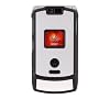 PCMICROSTORE Brand AT&T Cingular Motorola MOTORAZR Razr V3xx Snap-On Silver Black Brushed Aluminum Crystal Case
