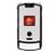 PCMICROSTORE Brand AT&T Cingular Motorola MOTORAZR Razr V3xx Snap-On Silver Black Brushed Aluminum Crystal Case