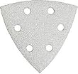 Bosch SDTW122 Detail Triangle, Hook & Loop Sanding Sheet, White, 120 Grit, 25 Pack