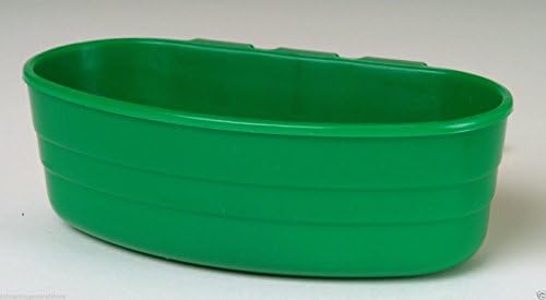 Little Giant Green 1/2 Pint Plastic Cage Cup Poultry Feeder Waterer Rabbit New