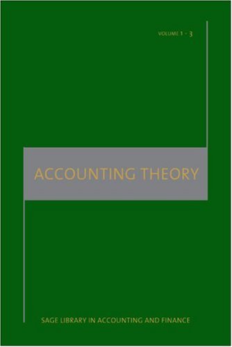 Accounting Theory - Sage Library in Accounting and Finance