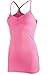 Women's Comfy Sleeveless Back Cross Strap Shirring Neck Cami Tank in Many Colors