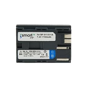 iSmart Canon BP-511 7.4V 1700mAh Rechargeable Li-ion Battery Pack for Canon MV730I/750I/Powershot + Worldwide free shiping