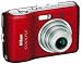 Electronics : Nikon Coolpix L18 8MP Digital Camera with 3x Optical Zoom (Ruby Red)