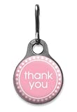 Thank You-Cotton Candy Metal Zipper Pull (Set of 18)