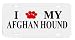 Afghan Hound Paw Love Dog Vanity Auto License Plate