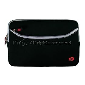 Laptop Double - Zipper Black Sleeve Case Cover Bag with Pocket for HP 2133 Mini-Note PC NoteBook