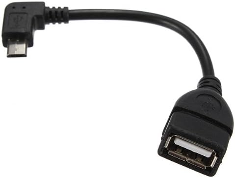 Micro USB 90Â°Degrees Host Cable Male To USB Female OTG Adapter.