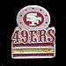 Search : San Francisco 49ers Team Logo Pin (Set of 2)