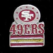 SAN FRANCISCO 49ERS OFFICIAL LOGO COLLECTORS LAPEL PIN