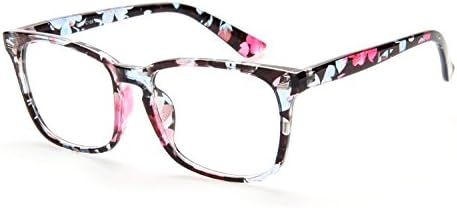 Glasses Queen 201582 Large Oversized Frame Horn Rimmed Clear Lens Glasses(Mixed)