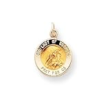 14k Our Lady of Sorrows Medal Pendant