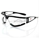 Bobster Action Eyewear Shield II Sunglass, Black Frame, Amber Lens