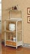 White 4-Tier KITCHEN CART with Drawer and Storage