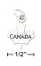 Sterling Silver Canada Maple Leaf Charm - JewelryWeb