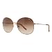 Lacoste L130S 714 Orange/Gold Round Sunglasses
