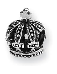 Royal Crown Charm in Silver for 3mm Charm Bracelets