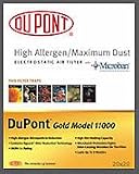 DuPont Pleated Air Filter, MERV 11 Gold, 18x25 (6 Pack)