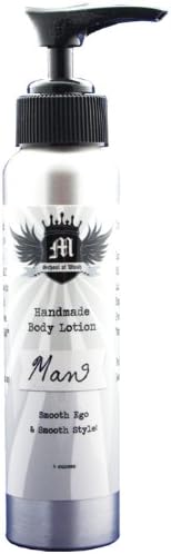 Natural Handmade Body Lotion for Men Vanilla Sandalwood - 8 Oz - Moisturize Your Skin with Mens Body Lotion Men's Skin Care Products Moisturize and Hydrate Your Dry Skin Everyday Essentials Lotion Best Body Lotion for Men Nourishing Lotion for Dry Skin Does Not Contain Mineral Oil