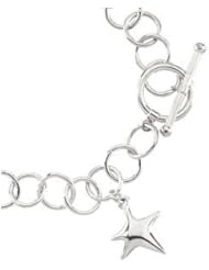 Ring Chain With Star Sterling Silver Ch837 7 Inch