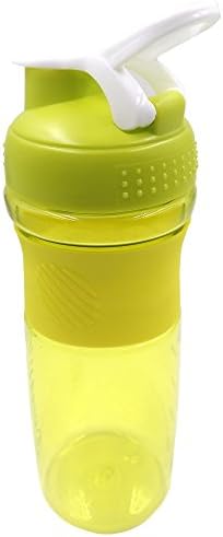 Deh Sports Outdoor Shaker Bottle Large Capacity Eco-friendly Food Grade BPA-Free PP Loop Fitness Water Cup Blender Scale Markings&Wire Whisk Protein Powder&Milk Shake&Workout Supplement 760ml/26-Ounce