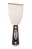 Hyde Tools 02568 3-Inch Hammer Head Stiff Chisel Scraper, Black and Silver