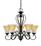 Duchess One Tier Five Uplight Chandelier